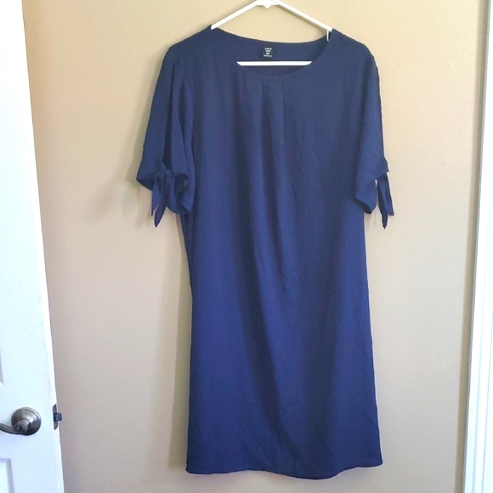 SHEIN Curve Navy Blue Dress